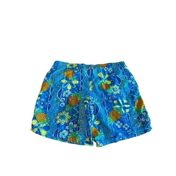 Speedo men’s swim trunk bathing suit pineapple tropical fun funky shorts large - Picture 2 of 6